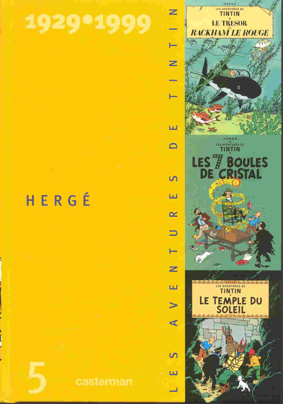 page album Les aventures de Tintin 1929-1999