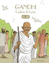 couverture de l'album Gandhi, le pèlerin de la paix, en BD