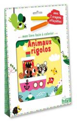 page album Animaux rigolos  - Avec 2 crayons effaçables