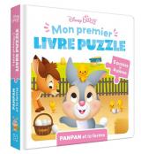   DISNEY BABY - Mon Premier Livre Puzzle - 5 puzzles 4 pièces - Panpan et la ferme  - Panpan et la ferme