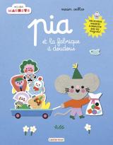couverture de l'album Pia et la fabrique à doudous  - Une histoire aimantée à compléter avec des magnets !