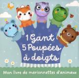   Mon livre de marionnettes d'animaux  - 1 Gant 5 Poupées à doigts