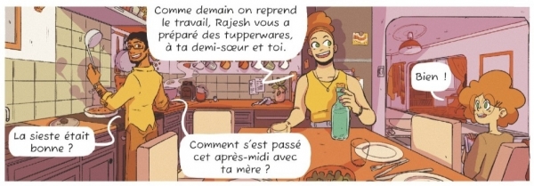 Bordelune T.1 : Deux gardiennes Extrait d'une planche de Bordelune, Tome 1 : Deux gardiennes