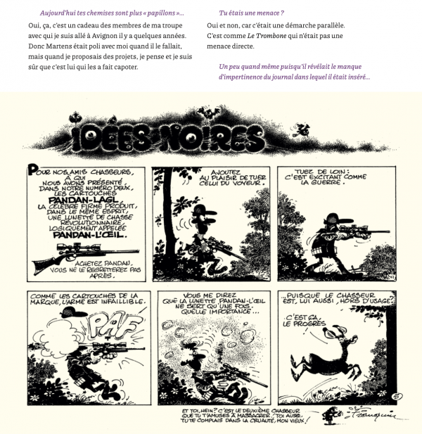 Franquin et moi : entretiens avec Numa Sadoul - Planche de Idées Noires