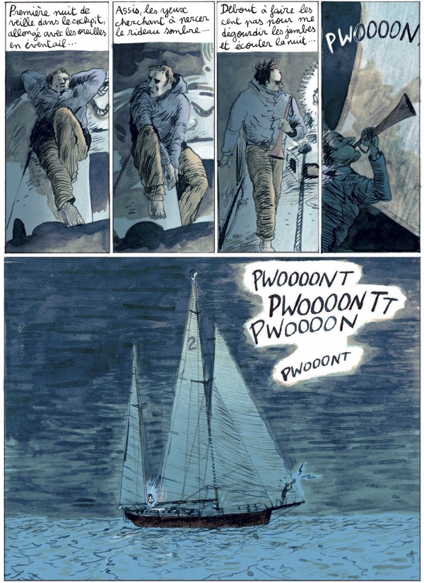 La Longue Route Dans ce huis clos exigeant, Locard, breton et passionné de voile, parvient à donner vie au bateau et à son occupant grâce à des cadrages maîtrisés.