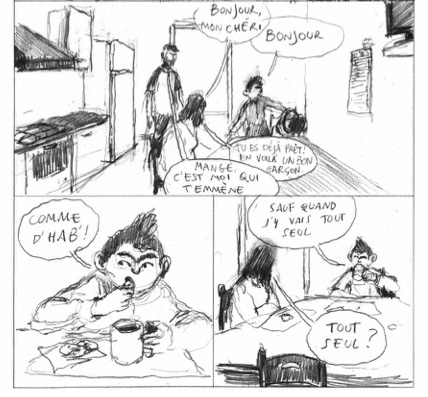 Les moutons veulent du sel Extrait de Les moutons veulent du sel est le premier roman graphique de l'auteur italien Emanuele Cantoro publié en France