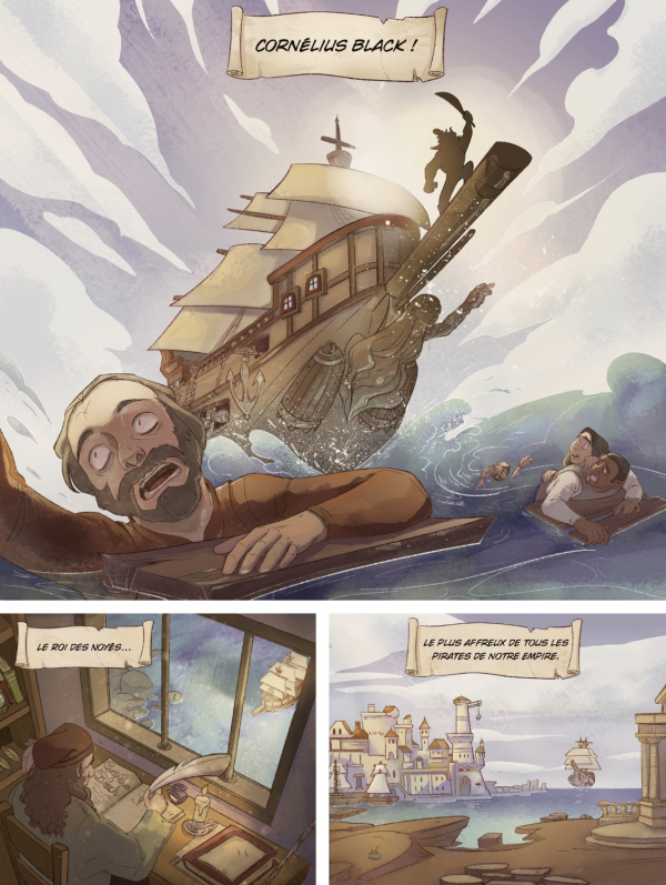 Max et Cornélius Véniel Soullard Le début d'une grande aventure, dessinée par Alec Véniel
