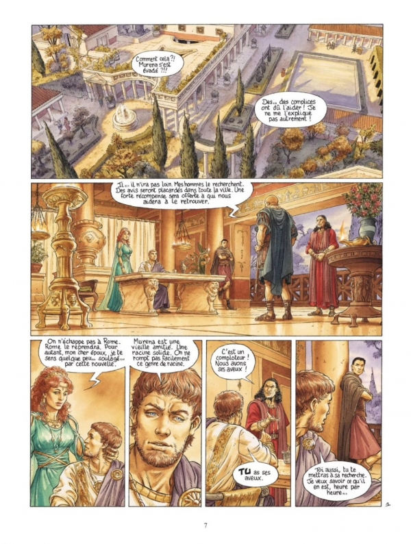 Murena Les Neronia Dufaux Jeremy Planche extraite de Murena T.13 - Les Neronia, en librairie depuis le 7 novembre. Illustrations par Jérémy.