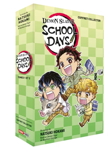 page album Demon Slayer School Days - Coffret T01 & T02