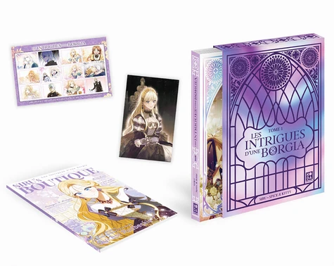 Les intrigues d'une Borgia Tome 1 . Avec 1 artbook, 1 planche de sticker, 1 carte postale, Edition collector