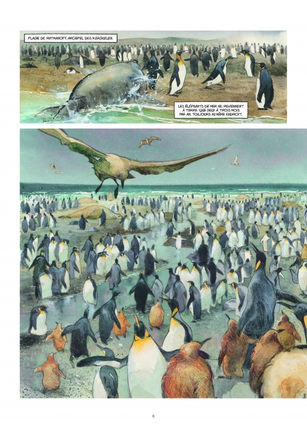 Danser avec le vent Lepage Futuropolis Extrait de Danser avec le vent, planche illustrée par Emmanuel Lepage