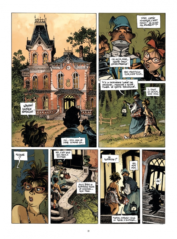 La dernière maison juste avant la forêt La demeure haut en couleurs, lieu de notre intrigue.