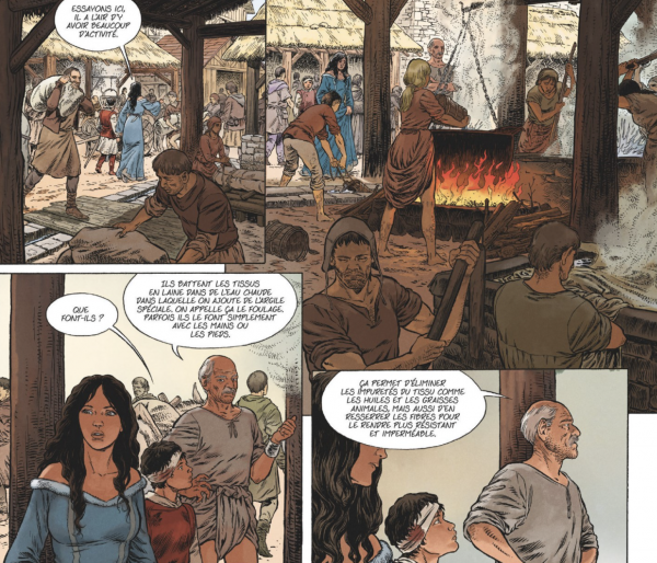 Un dessin précis permettant d'animer un dialogue empli de détails sur l'époque.