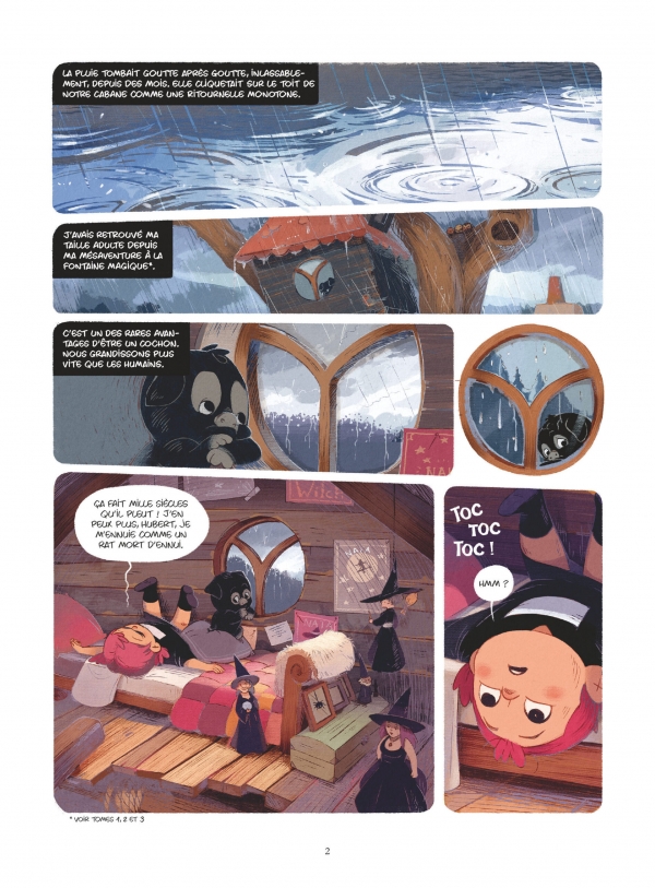 Brume T4 La nouvelle sorcière On retrouve Hubert et Brume, au dessin toujours aussi touchant grâce aux traits et couleurs de Carine Hinder