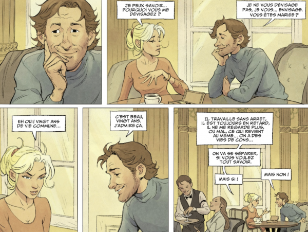 Noël à Paris T1 Scène d'introduction à la relation entre Ève et Simon, dont le destin conjugal semble compromis.