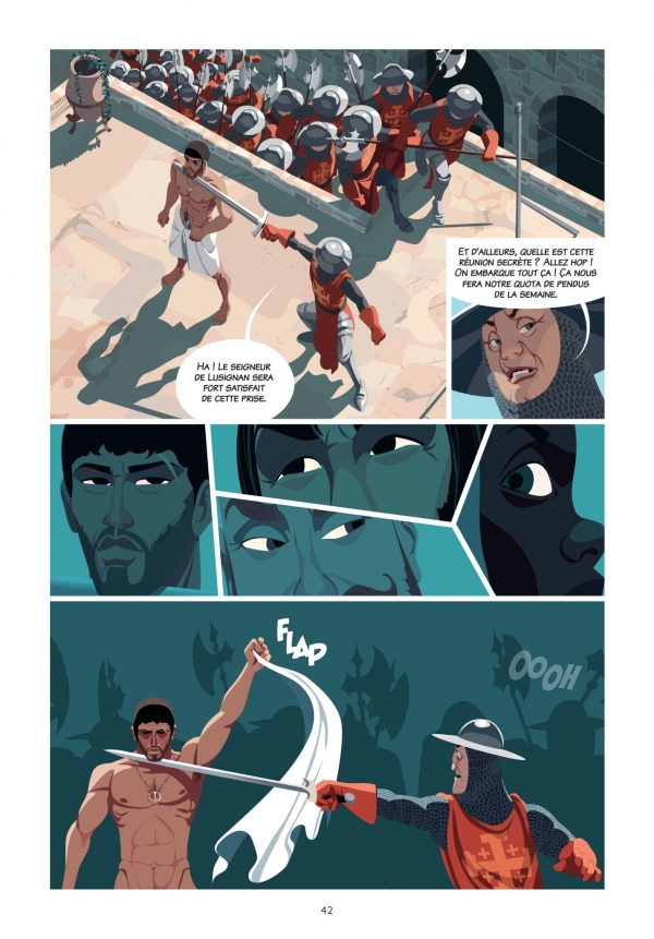 Knight Club T.1 Arthur De Pins Dupuis Extrait de Knight Club T.1, planche illustrée par Arthur De Pins