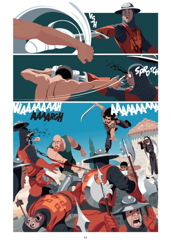 Arthur De Pins Knight Club T.1 Dupuis Extrait de Knight Club T.1, planche illustrée par Arthur De Pins