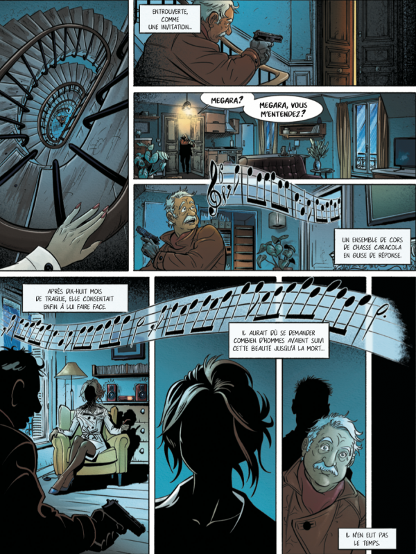 Le gibier Le début d'une intrigue captivante, dont on doit le dessin à Callixte