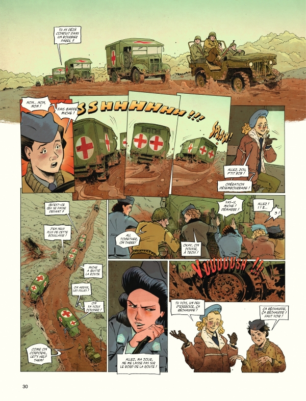 L'escadron bleu, 1945 Un autre point de vue sur notre Histoire que permet cet album, signé Yan Le Pon et Virginie Ollagnier