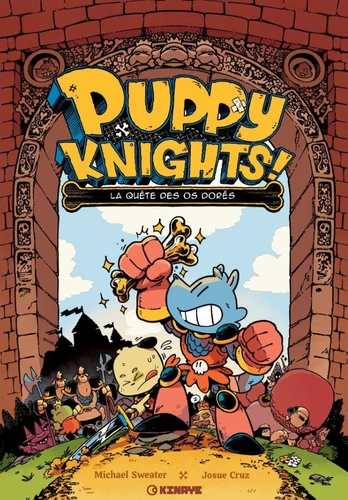 page album Puppy Knights - Tome 1 - La quête des os dorés