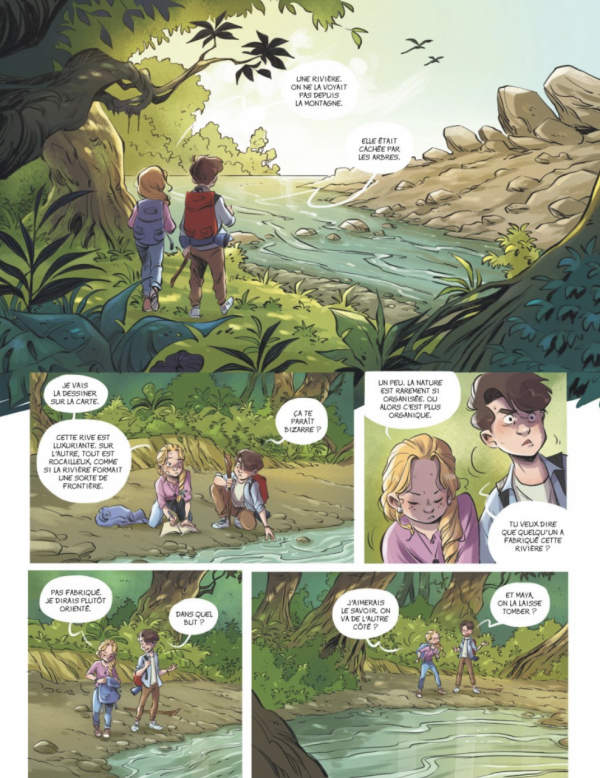 Extrait du deuxi&egrave;me tome de L'&iuml;le de minuit : La femme aux singes, par Lylian et Grebil