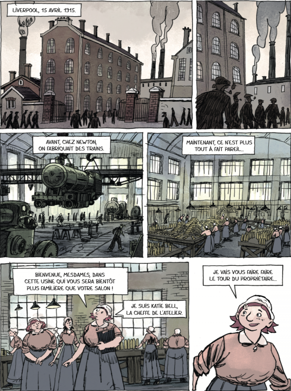 Extrait de Le Match du siècle, porté par Julie Billault au scénario et Seb Piquet au dessin.