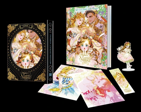 page album Mother's contract marriage Tome 1 . Avec 1 standee acrylique, 2 ex-libris, 1 marque-page, Edition collector