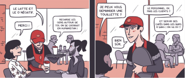 Second extrait de la bande dessinée Saigneurs, par Lou Lubie © Delcourt, 2026