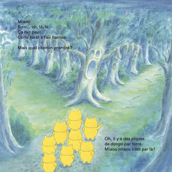 Extrait de Les Matous filous et la montagn&eacute;e hant&eacute;e, par Noriko Kudoh