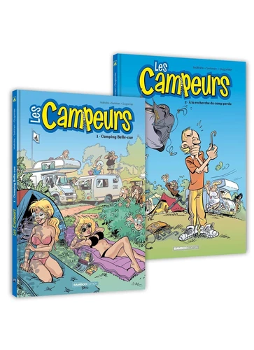 page album Les Campeurs - pack promo tome 01 et 02