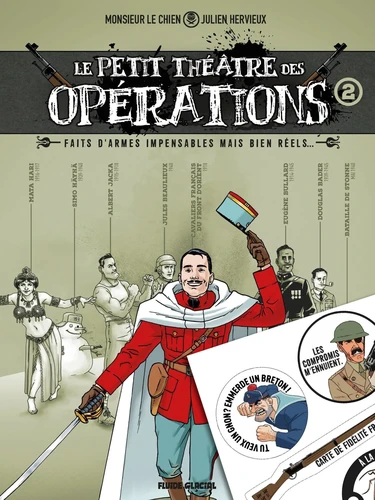 page album Le Petit Théâtre des opérations - tome 02 + 1 planche sticker offerte - édition limitée