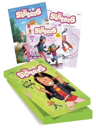 page album Les Sisters - La boîte à Wendy - vol. 04 et 16 + cadeau