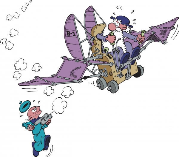 Turk revient sur la naissance et l’histoire de Léonard, 50 ans de gags et d’inventions Dessin de Turk représentant Léonard