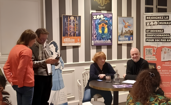 Photo de l'interview de Florence Cestac, Zoo OFF Angoulême, 2025