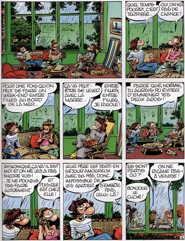 extrait de le BD Le Démon de l'après-midi © Dragaud, 2005, Florence Cestac