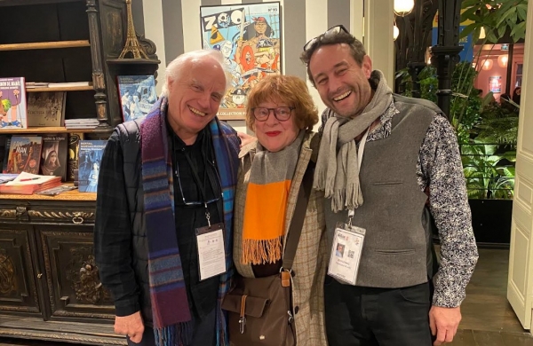Photo de groupe avec Florence Cestac, Angoulême, 2025