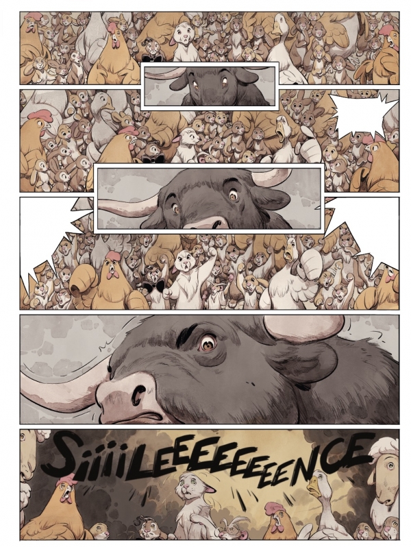 Extrait : planche p. 51 de Le Château des animaux