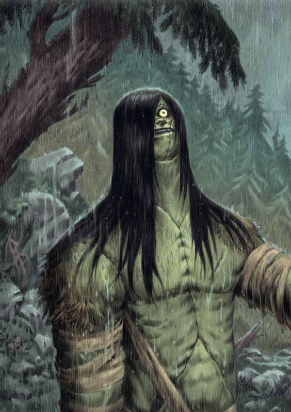 Une représentation de la créature revisitée par Stan, exclusivement sur la base de la description qu'en fait Mary Shelley