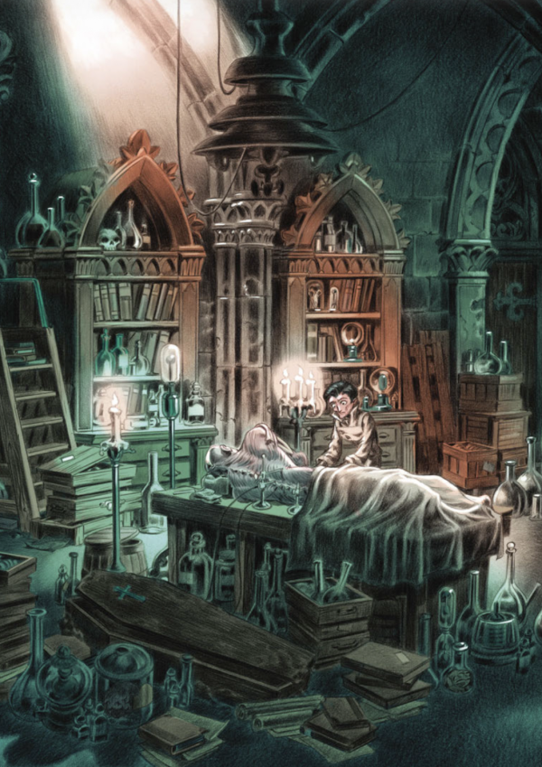 Le laboratoire de Victor Frankenstein, par Stan