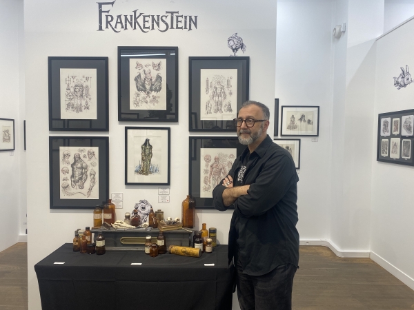 Stan Manoukian à la galerie Daniel Maghen pour l'exposition 