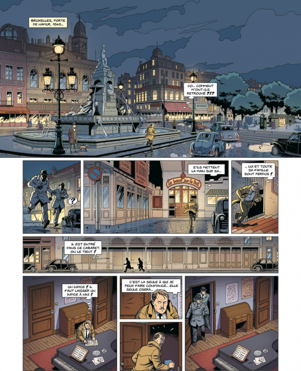 Extrait de planche de Nini Cordy 1949, par Christophe Alvès et Bernard Swysen