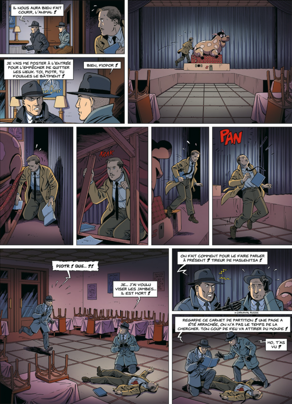 Extrait de planche de Nini Cordy 1949, par Christophe Alvès et Bernard Swysen