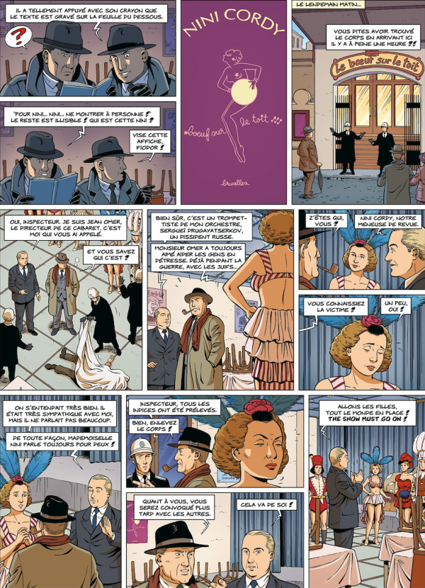 Extrait de planche de Nini Cordy 1949, par Christophe Alvès et Bernard Swysen