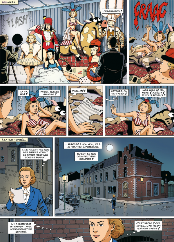 Extrait de planche de Nini Cordy 1949, par Christophe Alvès et Bernard Swysen