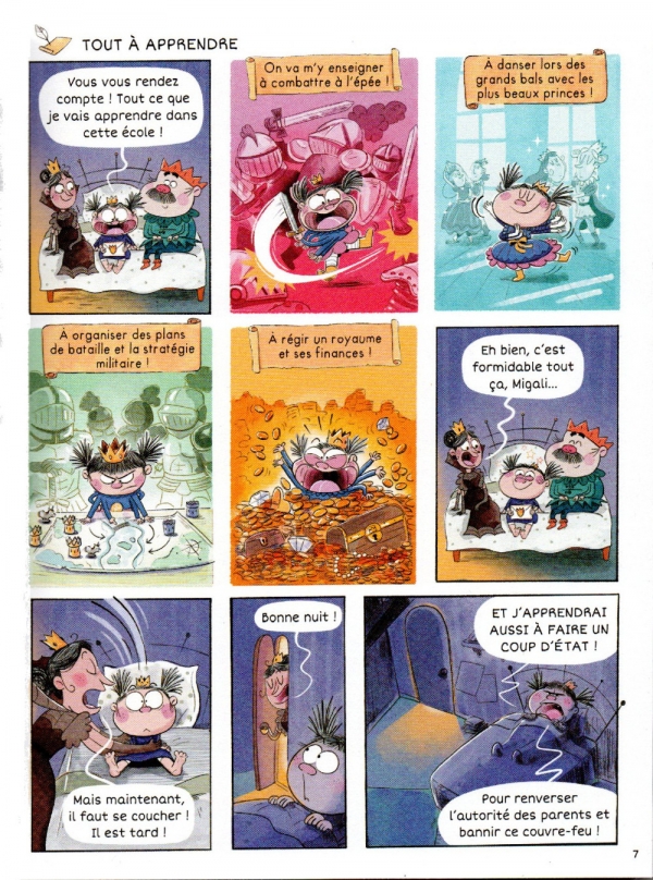 Extrait de planche de Migali, T.1 : Bienvenue à l'Académie Royale !, par Alexandre Arlène et Fabien Öckto Lambert