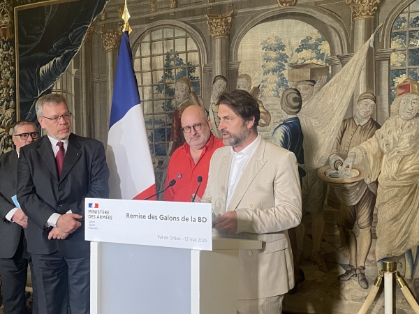 Dominique Bertail à la remise des Galons de la BD 2025