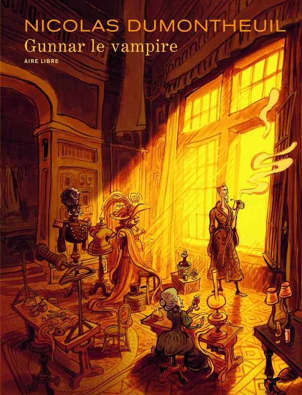 Couverture de Gunnar le vampire, par Nicolas Dumontheuil chez Dupuis, collection Aire Libre