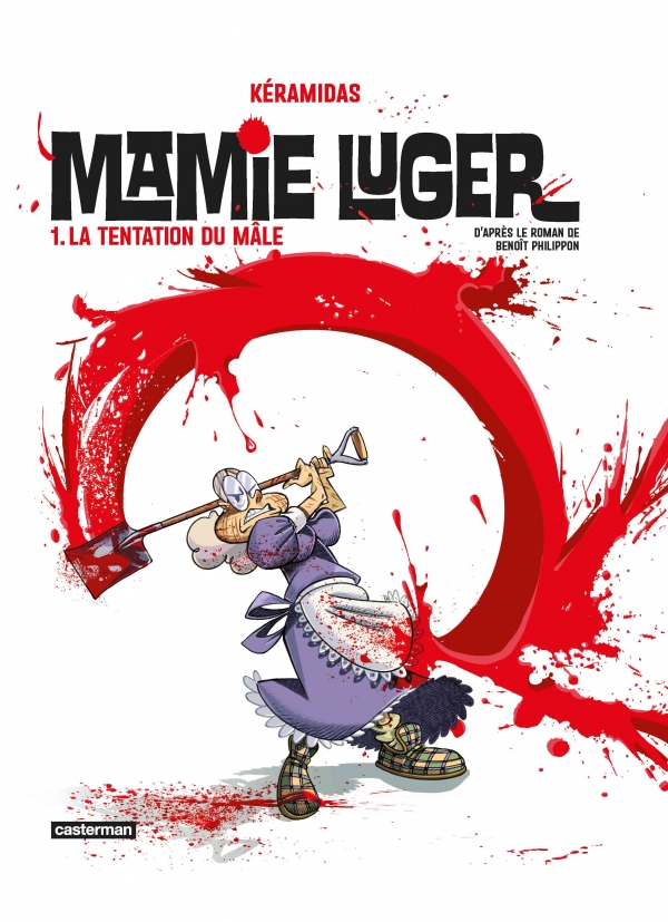 Mamie Luger, T.1 - La tentation du mâle, par Nicolas Kéramidas, d'après le roman de Benoît Philippon, chez Casterman
