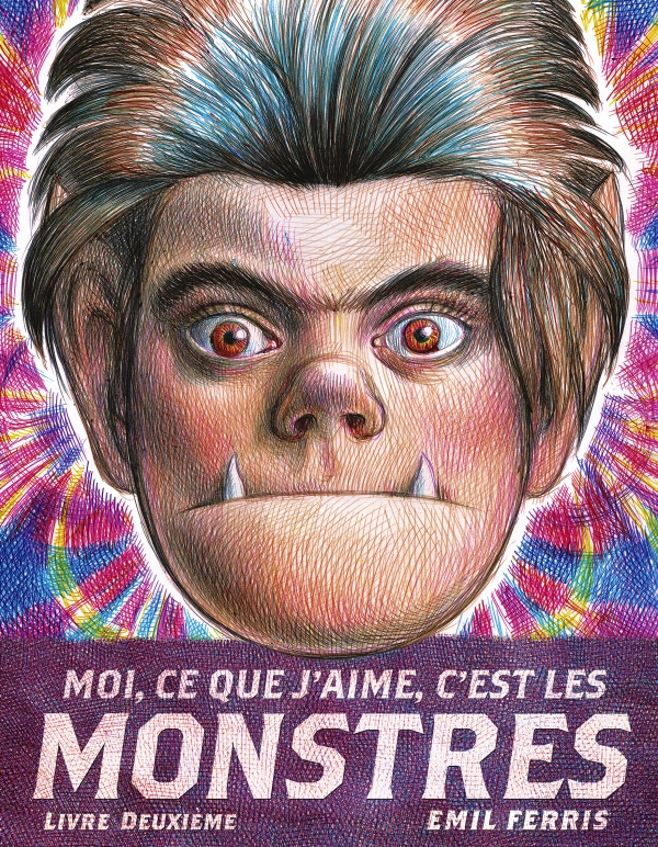 Couverture du T.2 de Moi, ce que j'aime, c'est les monstres, par Emil Ferris aux éditions Monsieur Toussaint Louverture, 2024.