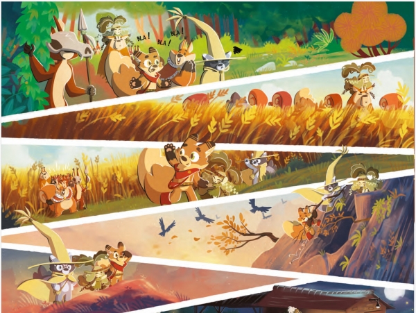 Séquence muette Etincelle Belle séquence muette illustrée par Pauline Berdal dans Etincelle